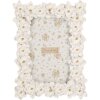 Marco de fotos Clayre & Eef 2F1360S 15x2x21 cm 10x15 cm Blanco Dorado