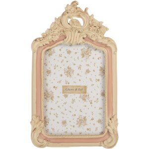 Marco de Fotos Clayre & Eef 2F1367M 16x2x25 cm Beige Rosa