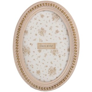 Clayre & Eef 2F1370S Marco de Fotos 13x2x18 cm / 10x15 cm Rosa Gold