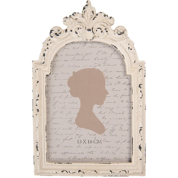 Clayre & Eef 2F1244 Marco de fotos 16x2x25 cm / 13x18 cm Vintage