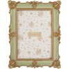 Clayre & Eef 2F1354M Marco de Fotos 18x2x23 cm / 13x18 cm Verde Dorado