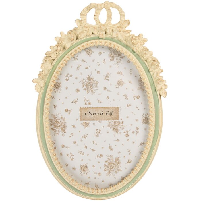 Marco de fotos Clayre & Eef 2F1363M 16x3x23 cm Beige Verde