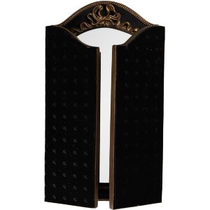Espejo de pared Clayre & Eef 62S317 38x2x34 cm Negro y Dorado