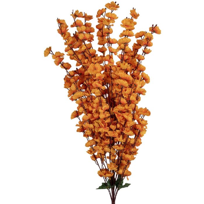 Ramo decorativo con flores Clayre & Eef 5PL0168O 15x10x100 cm Naranja