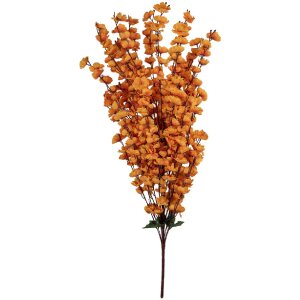 Ramo decorativo con flores Clayre & Eef 5PL0168O 15x10x100 cm Naranja