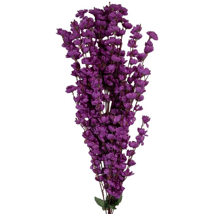 Rama decorativa con flores Clayre & Eef 5PL0168PA 15x10x100 cm Violeta
