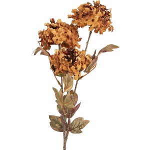 Decoración Rama con Flores Clayre & Eef 5PL0193LO 10x8x76 cm Naranja Verde