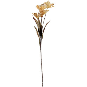 Rama decorativa con flores Clayre & Eef 6PL0403BE 8x5x60 cm Marrón, Verde