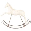 Caballo Balancín Decoración Clayre & Eef 5PR0176 61x15x51 cm Blanco