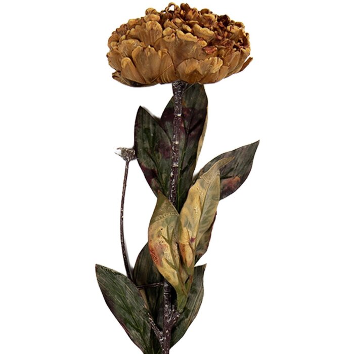 Flor artificial Clayre & Eef 6PL0405DY Amarillo-Verde 10x10x65 cm
