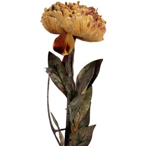 Flor artificial Clayre & Eef 6PL0405O 10x10x65 cm Naranja y Verde