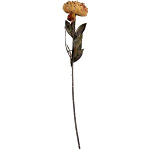 Flor artificial Clayre & Eef 6PL0405O 10x10x65 cm Naranja y Verde