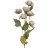Rama decorativa con flores Clayre & Eef 6PL0409G 10x10x63 cm Gris-Verde