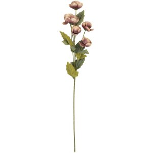 Rama decorativa con flores Clayre & Eef 6PL0409PA 10x10x63 cm Violeta