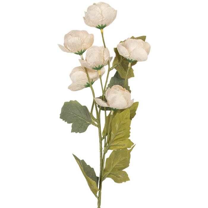 Ramo decorativo con flores Clayre & Eef 6PL0409W 10x10x63 cm