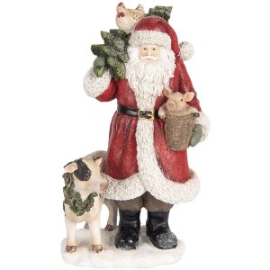 Clayre & Eef 6PR5517 Decoración Papá Noel 17x16x30 cm Rojo