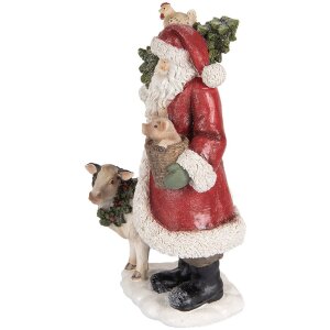 Clayre & Eef 6PR5517 Decoración Papá Noel 17x16x30 cm Rojo