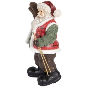 Decoración Papá Noel Clayre & Eef 6PR5524 15x11x25 cm Verde y Marrón