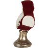 Busto decorativo de Papá Noel Clayre & Eef 9x7x15 cm Rojo y Blanco
