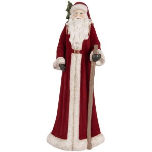 Clayre & Eef 6PR5539 Decoración Papá Noel 16x15x37 cm