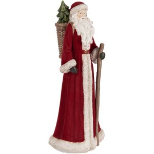 Clayre & Eef 6PR5539 Decoración Papá Noel 16x15x37 cm