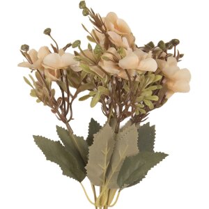 Rama decorativa con flores Clayre & Eef 6PL0402W 10x10x32 cm Beige Verde