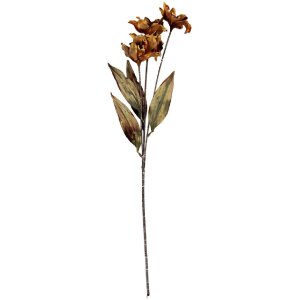Rama decorativa con flores Clayre & Eef 6PL0403LO 8x5x60 cm Naranja