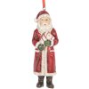 Adorno Navideño Papá Noel Clayre & Eef 6PR5595 4x3x11 cm Rojo Blanco