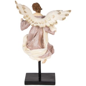 Ángel Decorativo Clayre & Eef 6PR5599 23x21x42 cm Beige-Blanco