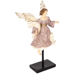 Ángel Decorativo Clayre & Eef 6PR5599 23x21x42 cm Beige-Blanco