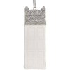 Adorno Colgante Casa Clayre & Eef 6PR5610 4x4x11 cm Blanco Plateado