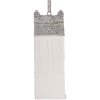 Adorno Colgante Casa Clayre & Eef 6PR5610 4x4x11 cm Blanco Plateado