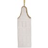 Clayre & Eef 6PR5611 Adorno Colgante Casa 4x4x11 cm Blanco