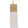 Clayre & Eef 6PR5611 Adorno Colgante Casa 4x4x11 cm Blanco