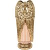 Clayre & Eef 6PR5627 Decoración Ángel 20x15x46 cm Rosa Dorado