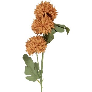 Ramo decorativo con flores Clayre & Eef 6PL0397O 10x8x64 cm Naranja y Verde