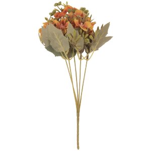 Rama decorativa con flores Clayre & Eef 6PL0402O 10x10x32 cm Naranja