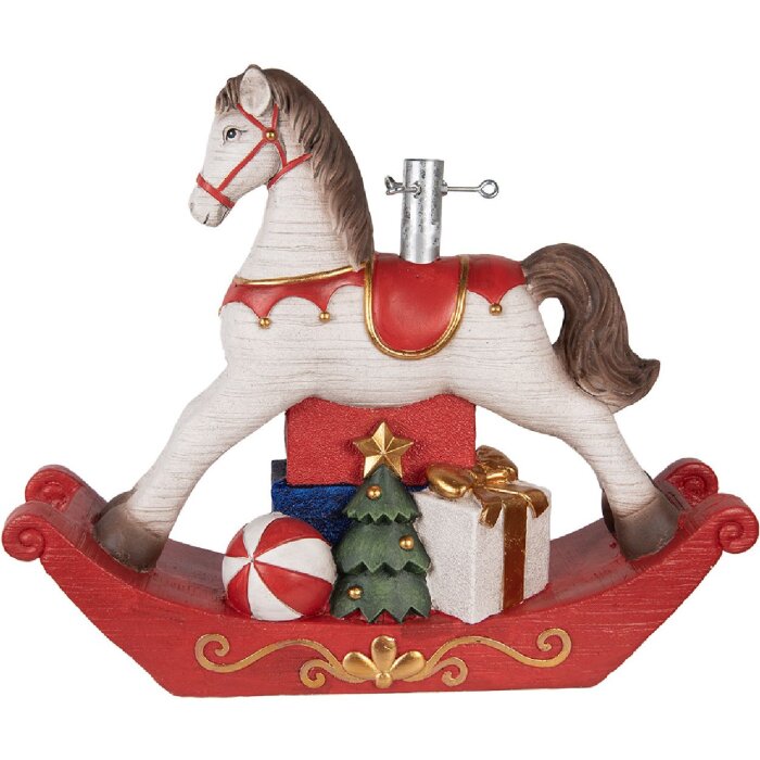 Soporte para árbol de Navidad Clayre & Eef 5MG0095 73x21x61 cm Blanco