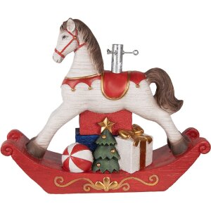 Soporte para árbol de Navidad Clayre & Eef 5MG0095 73x21x61 cm Blanco