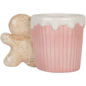 Taza Clayre & Eef 6CEMU0199 15x10x10 cm 350 ml Rosa-Marrón