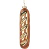 Adorno de Navidad Clayre & Eef 6GL5233 4x3x15 cm Marrón y Dorado