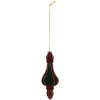 Bola de Navidad Clayre & Eef 6GL5235 Ø 6x17 cm Rojo-Verde