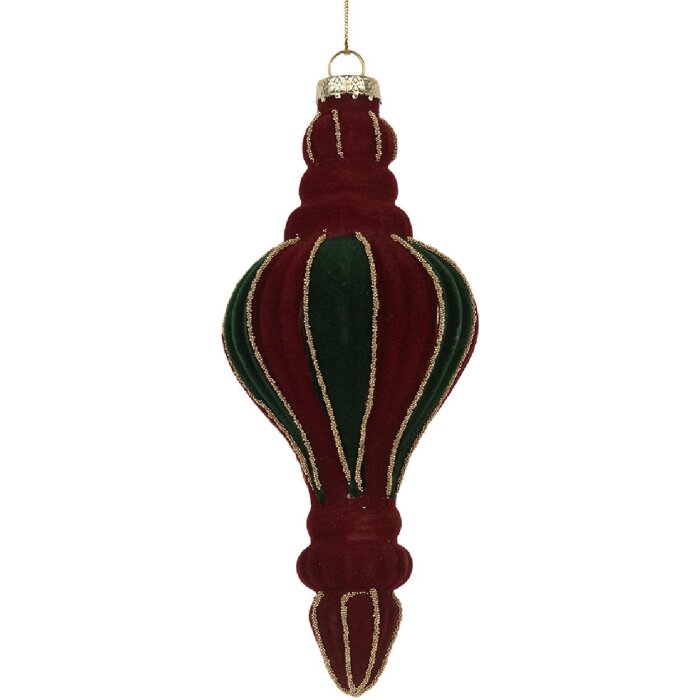 Clayre & Eef 6GL5236 Adorno de Navidad Ø 6x15 cm