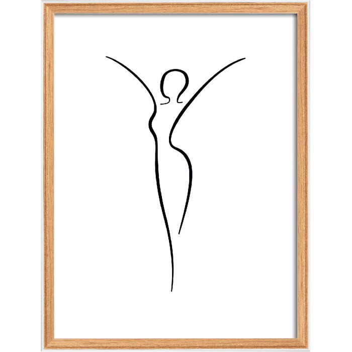 Marco de fotos Walther Silhouette 40x50 cm haya con cristal transparente