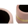 Mauro Ferretti Set de otomanas con almacenamiento Sheffild, rosa, 2 piezas Ø 37x42 Ø 28x35 cm
