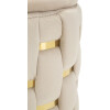 Mauro Ferretti Set de taburetes con almacenamiento Shanty Ø 37x42 Ø 28x35 cm crema