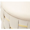 Mauro Ferretti Set de taburetes con almacenamiento Shanty Ø 37x42 Ø 28x35 cm crema