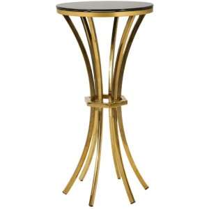 Mesa auxiliar Shanty alta Ø 40x81 cm dorado negro