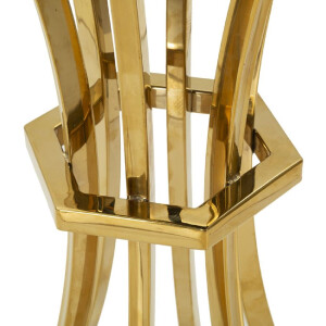 Mesa auxiliar Shanty alta Ø 40x81 cm dorado negro