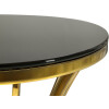Mesa auxiliar Shanty alta Ø 40x81 cm dorado negro